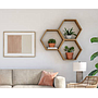 Juego de 3 Repisas Hexagonales